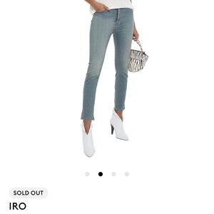 IRO Louv Faded High-Rise Slim-Leg Jeans – Size 28